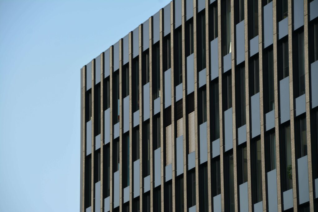 Commercial office building facade in NSW