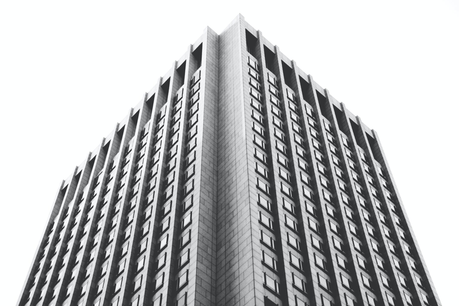 Modern high-rise building facade